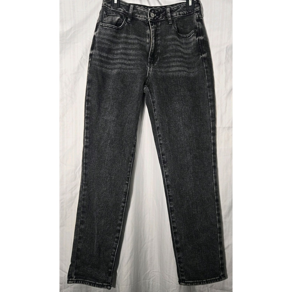 PacSun Black Acid Wash Mom Jeans High-Waisted Rise 26" Waist x 27.5" Inseam